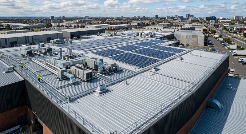 Commercial Metal Roof Painting