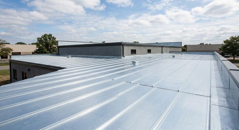 Commercial Metal Roof Painting