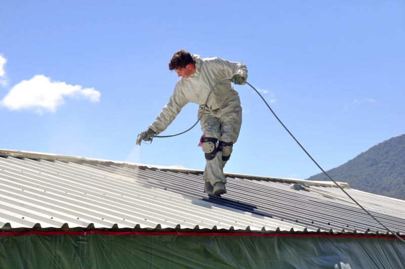 Commercial Metal Roof Painting