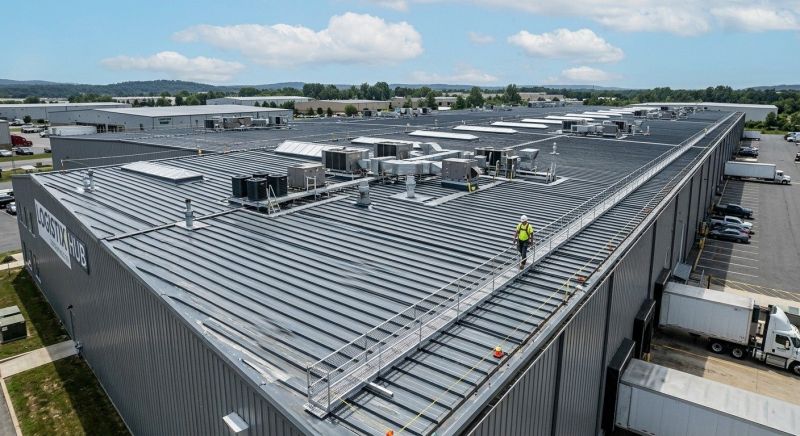 Commercial Metal Roof Painting