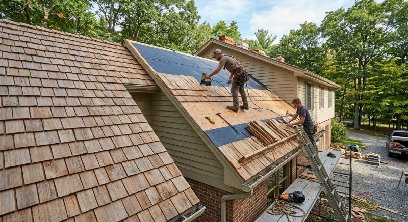 Wood Shake Roof Installation