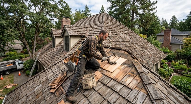 Wood Shake Roof Repair