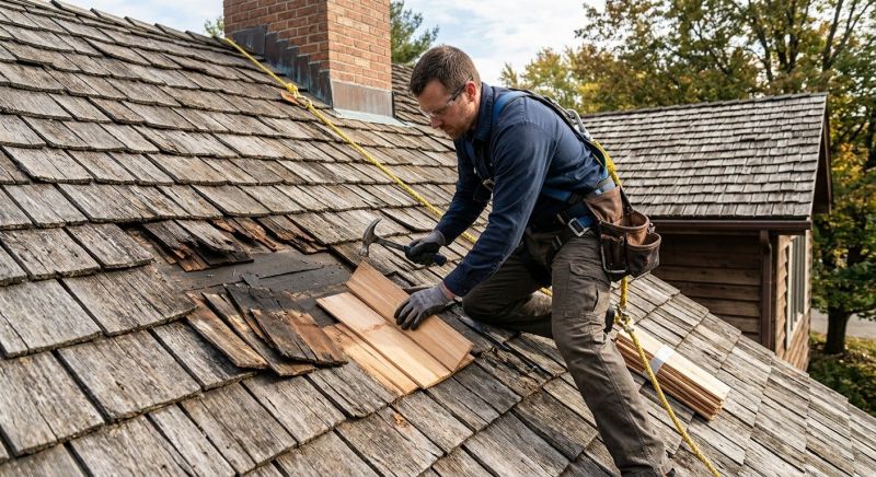 Wood Shake Roof Repair